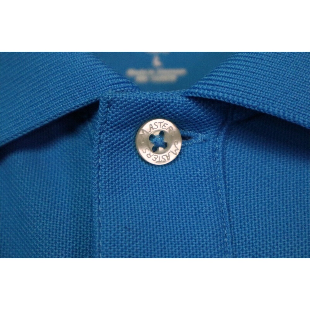 Masters Tech Adult Large Blue Polo Golf Performance Outdoor Active Casual Mens - Picture 4 of 10